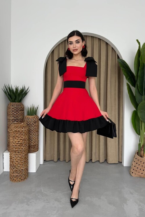 Miron Shoulder Bow Dress
