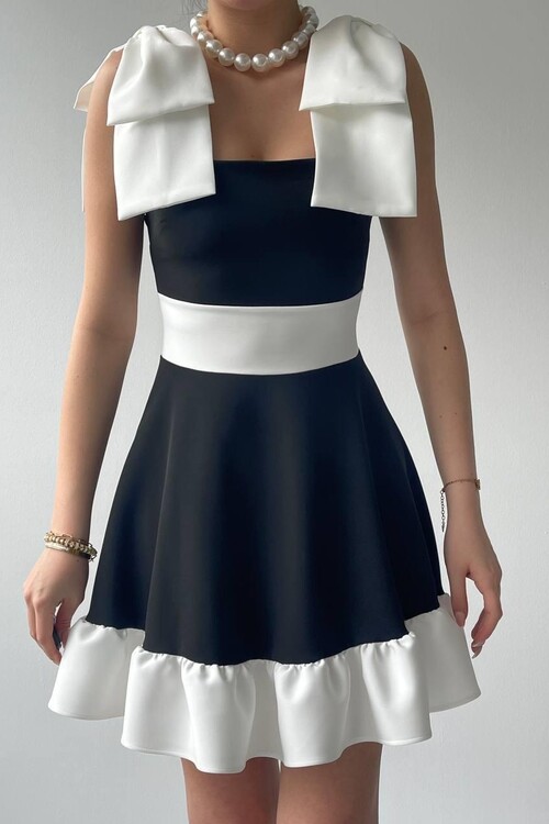 Miron Shoulder Bow Dress