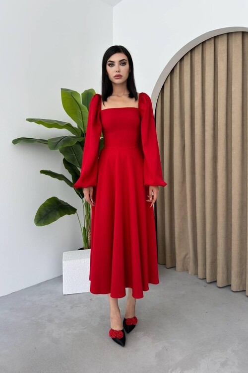 Nouna Balloon Sleeve Dress