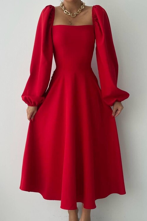 Nouna Balloon Sleeve Dress