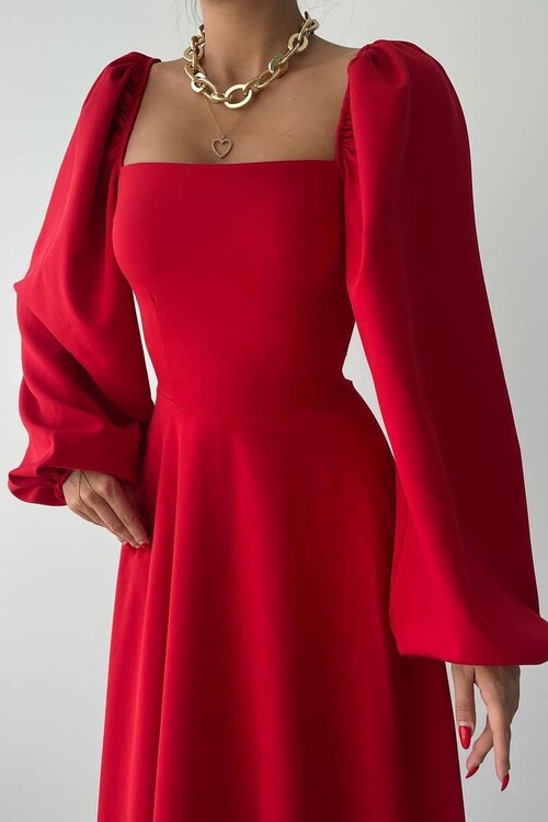 Nouna Balloon Sleeve Dress