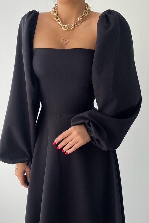 Nouna Balloon Sleeve Dress