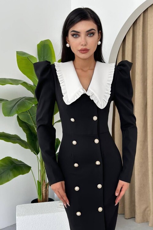Palmas Wide Collar Dress