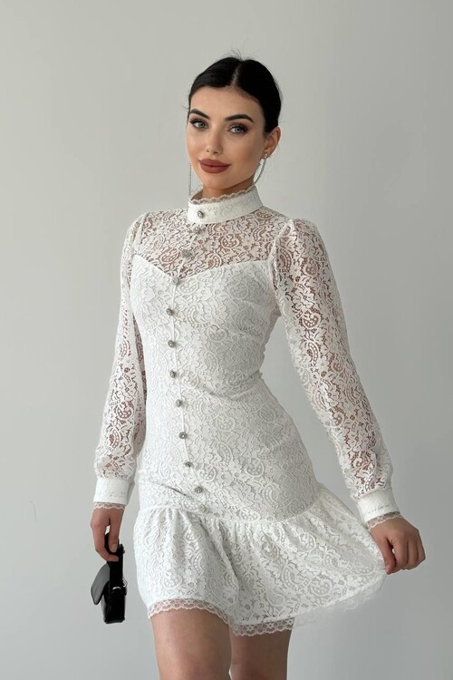 Petrus Button Detailed Dress