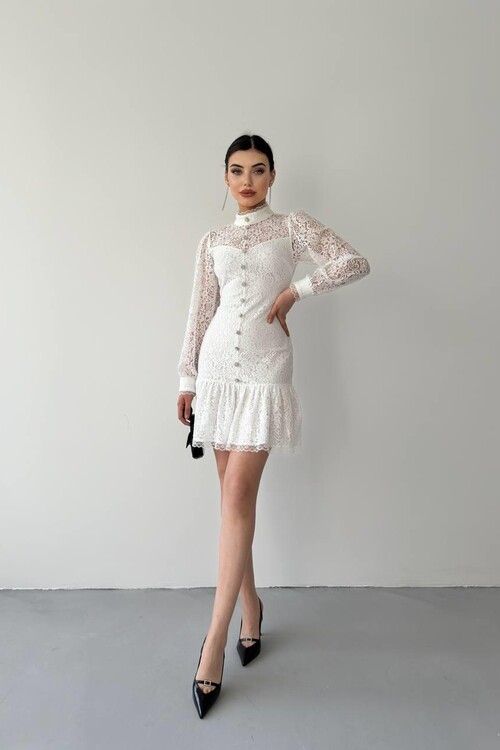 Petrus Button Detailed Dress