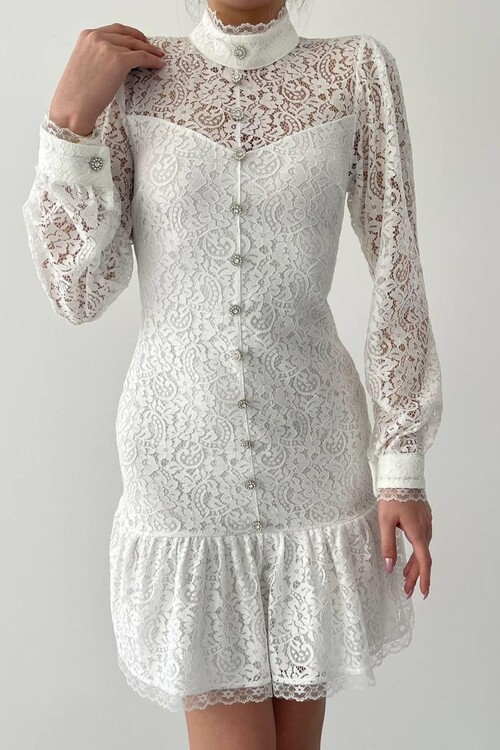 Petrus Button Detailed Dress