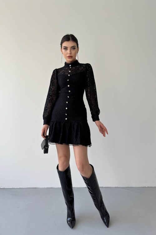 Petrus Button Detailed Dress