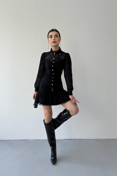 Petrus Button Detailed Dress