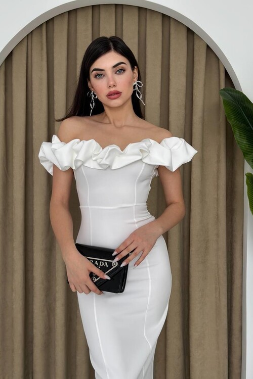 Popi Madonna Collar Pencil Dress