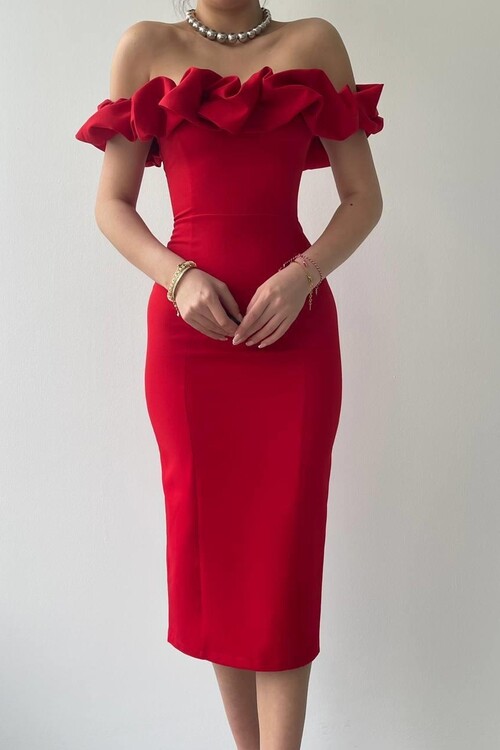 Popi Madonna Collar Pencil Dress