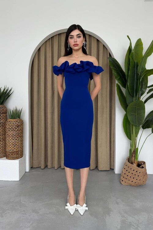 Popi Madonna Collar Pencil Dress