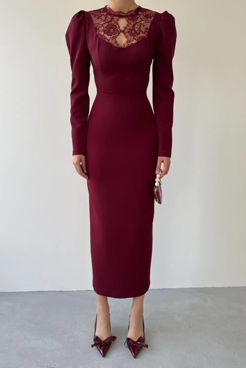 Portrait Lace Detail Dress