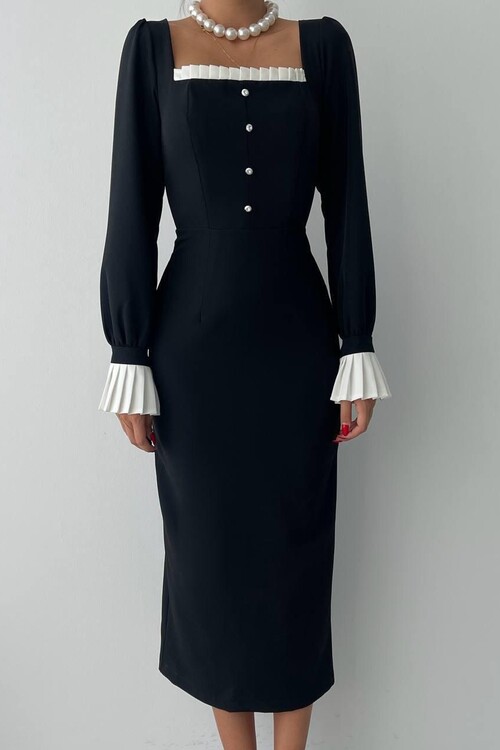 Ronse Square Collar Dres