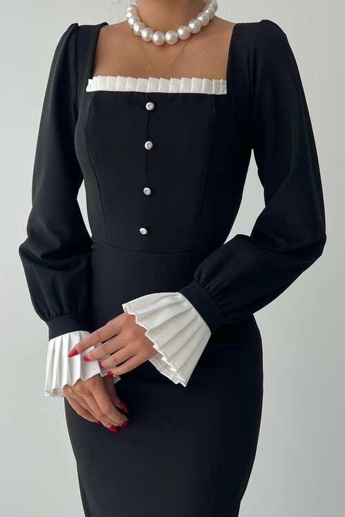 Ronse Square Collar Dres