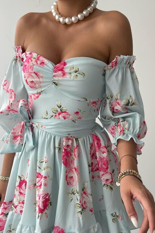 Rucka Waist Tied Mini Dress