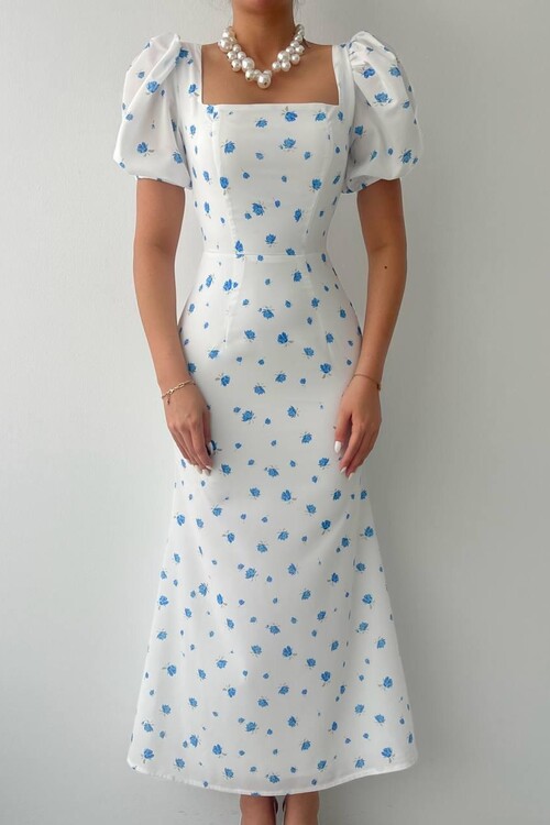 Serra Dress with Elastic Sleeves