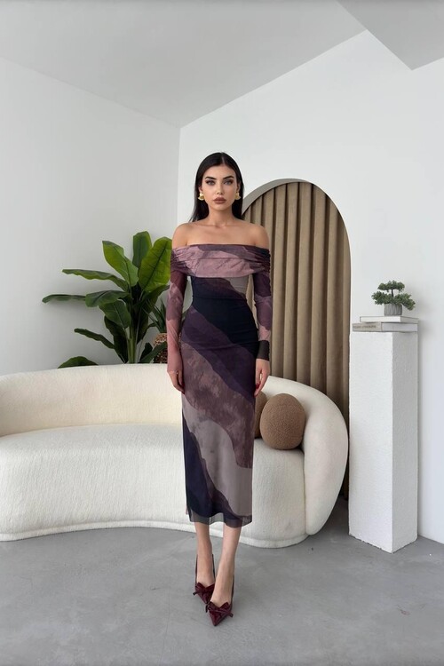 Sevilla Madonna Yaka Tül Elbise