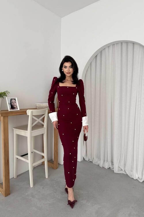 Stell İncili Elbise