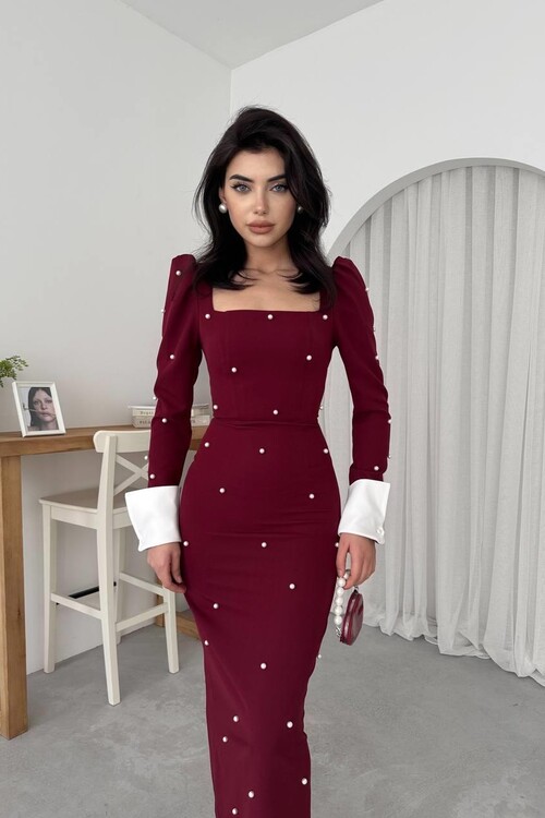 Stell İncili Elbise