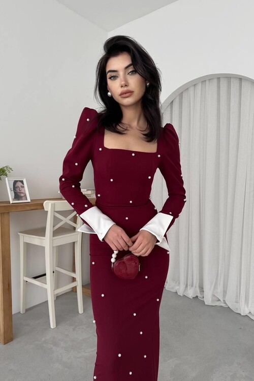 Stell İncili Elbise