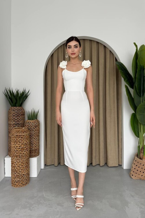 Thron Rose Strap Dress