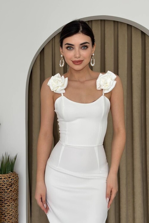 Thron Rose Strap Dress