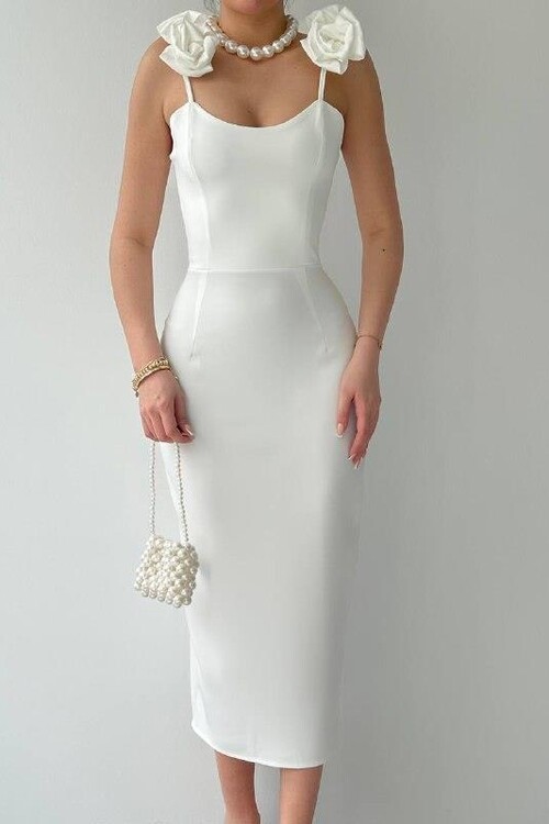 Thron Rose Strap Dress
