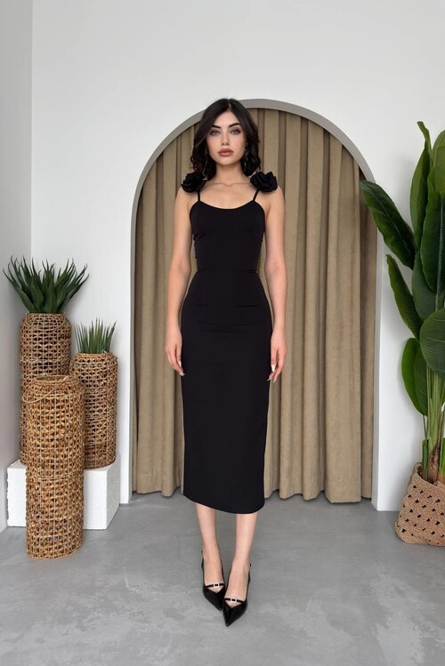 Thron Rose Strap Dress