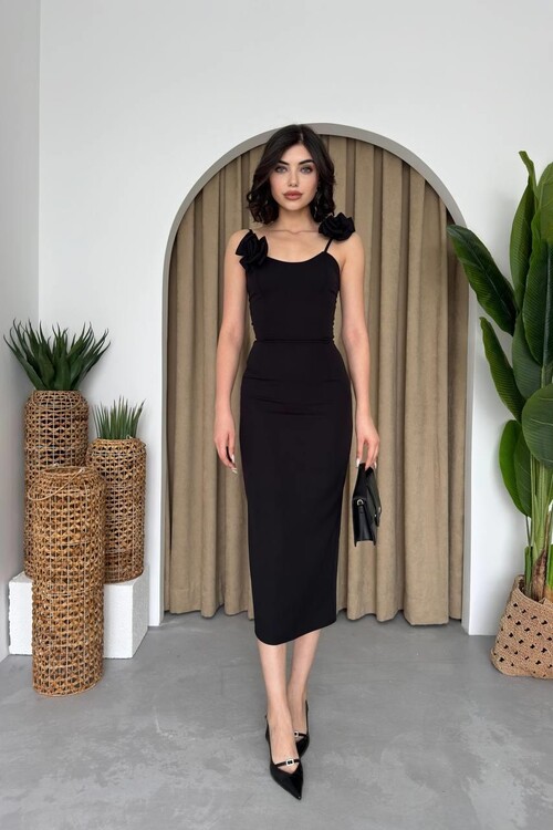 Thron Rose Strap Dress