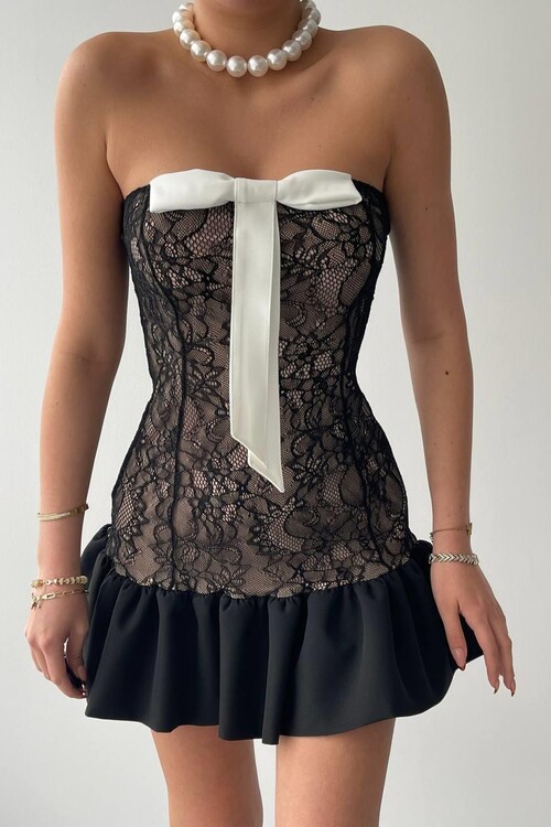 Vencover Strapless Dress