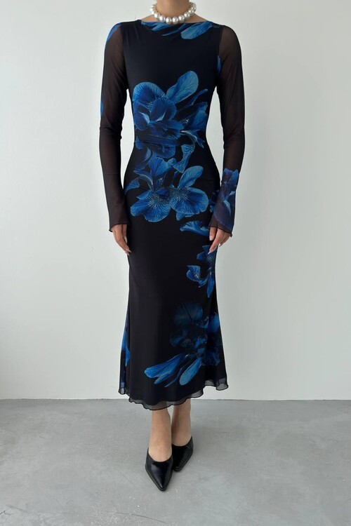 Worve Long Sleeve Tulle Dress