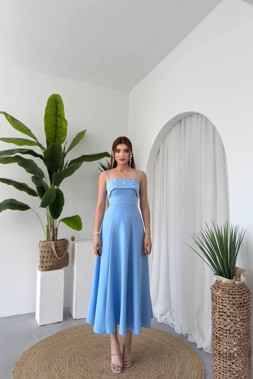 Acco Stone Detailed Dress