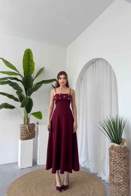 Acco Stone Detailed Dress