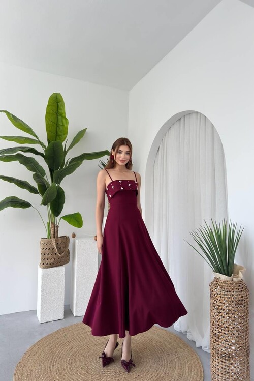 Acco Stone Detailed Dress