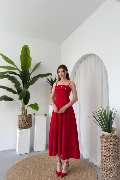 Acco Stone Detailed Dress