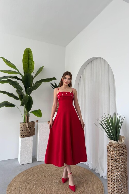 Acco Stone Detailed Dress