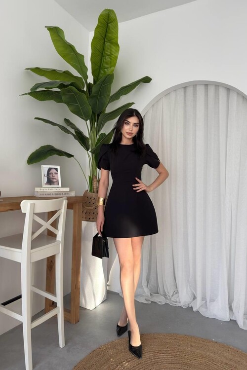 Alka Pearl Bow Detail Dress