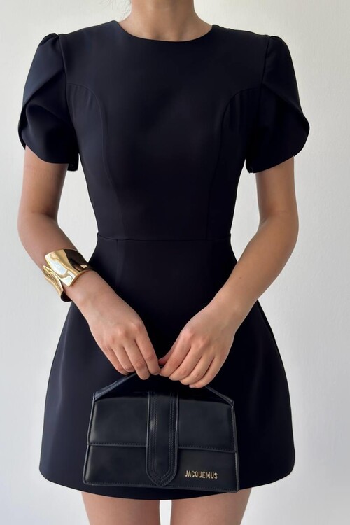 Alka Pearl Bow Detail Dress