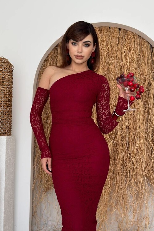 Bees Tek Omuz Detaylı Elbise