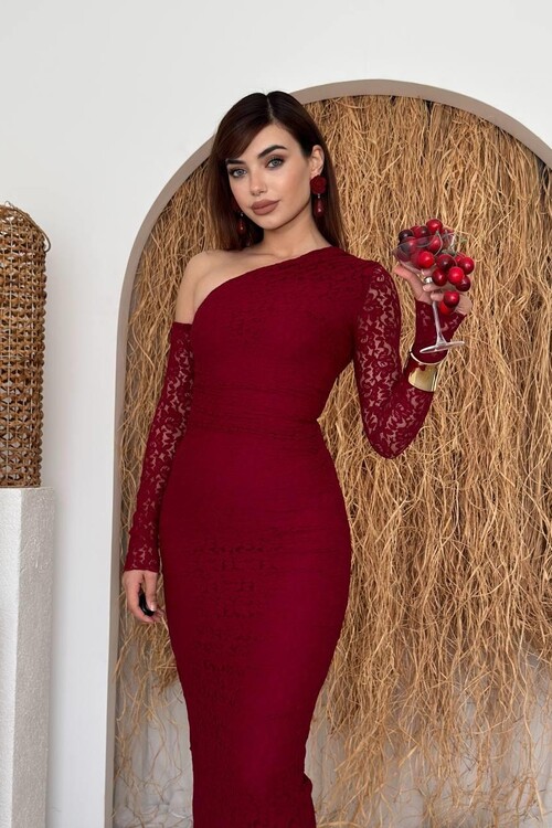 Bees Tek Omuz Detaylı Elbise