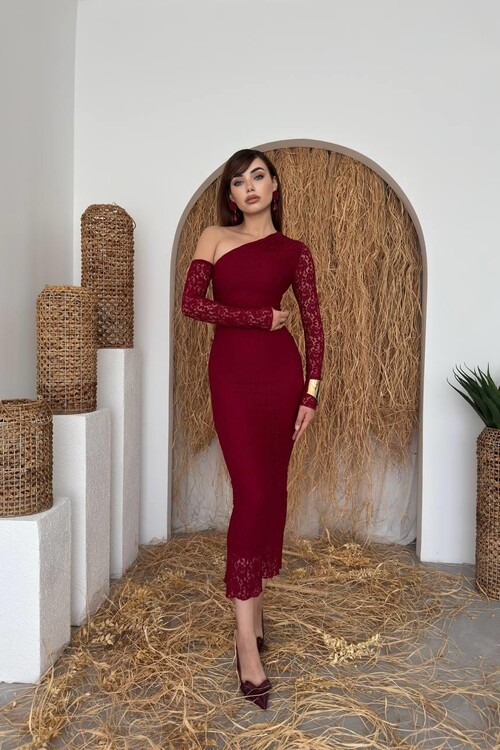 Bees Tek Omuz Detaylı Elbise