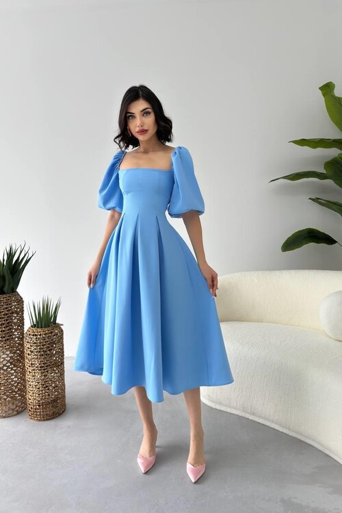 Benjamin Çan Etekli Midi Boy Elbise