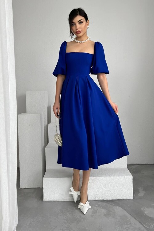 Benjamin Çan Etekli Midi Boy Elbise