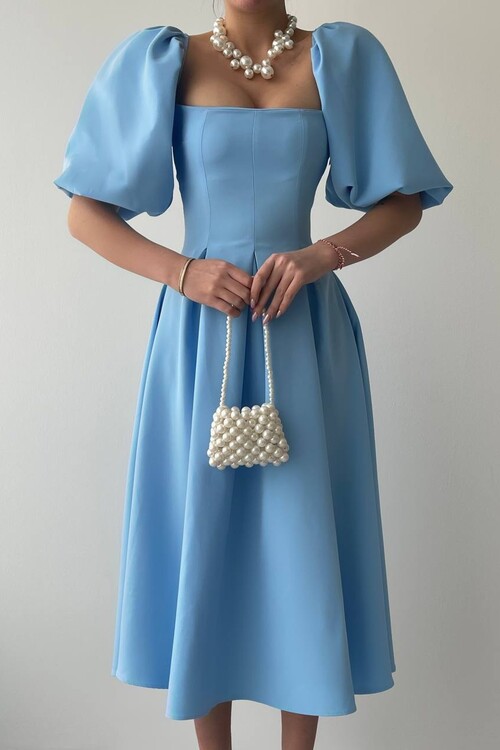 Benjamin Çan Etekli Midi Boy Elbise