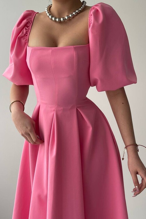 Benjamin Çan Etekli Midi Boy Elbise