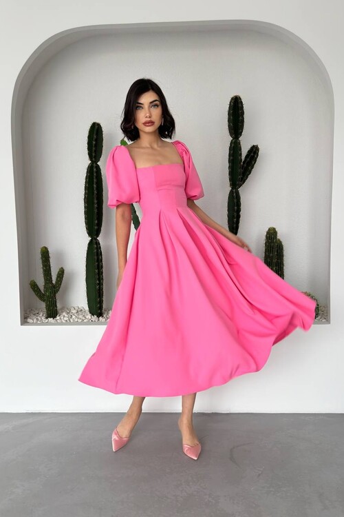 Benjamin Çan Etekli Midi Boy Elbise