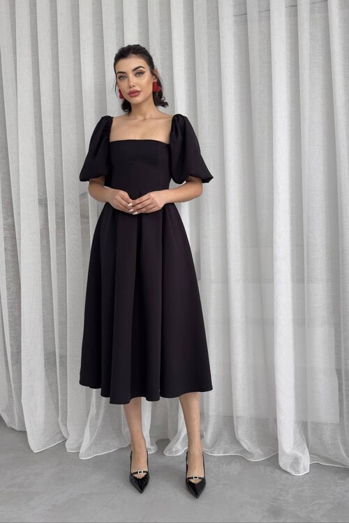 Benjamin Çan Etekli Midi Boy Elbise