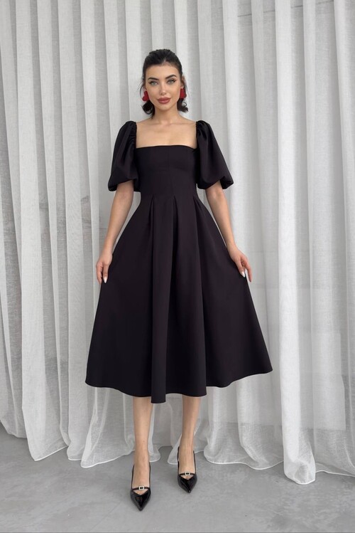 Benjamin Çan Etekli Midi Boy Elbise