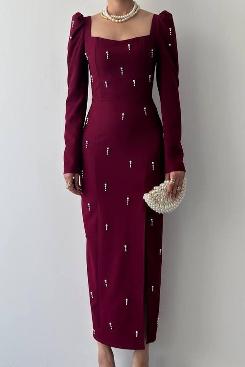 Boe İnci Detaylı Elbise