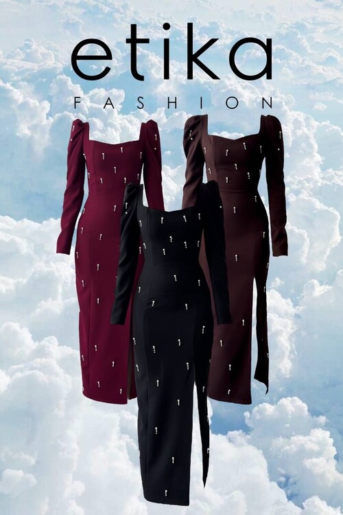 Boe İnci Detaylı Elbise